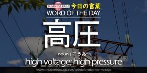 The Japanese Page Word of The Day - High Voltage