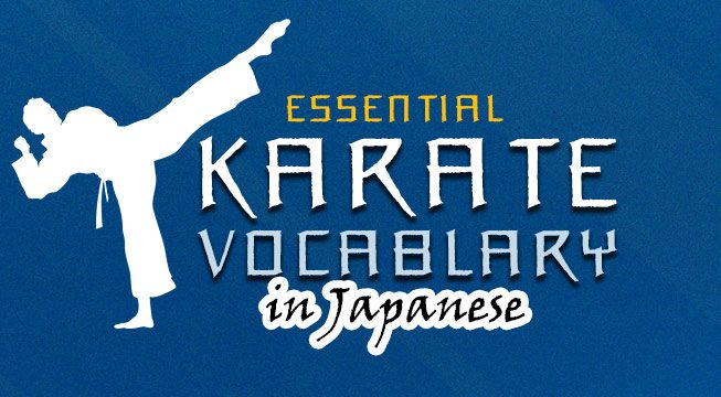 karate learn karate terms in Japanese