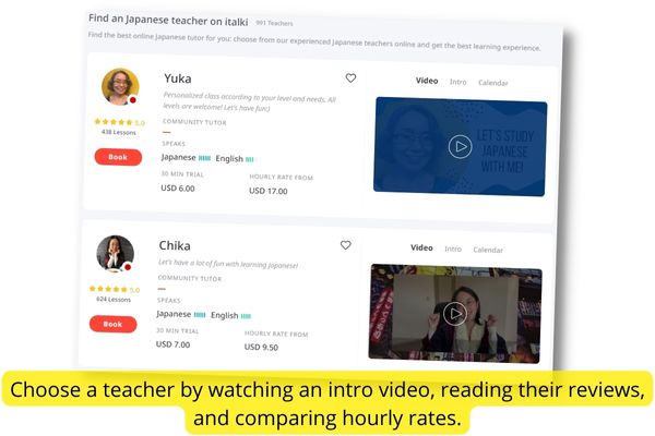 Choose a teacher